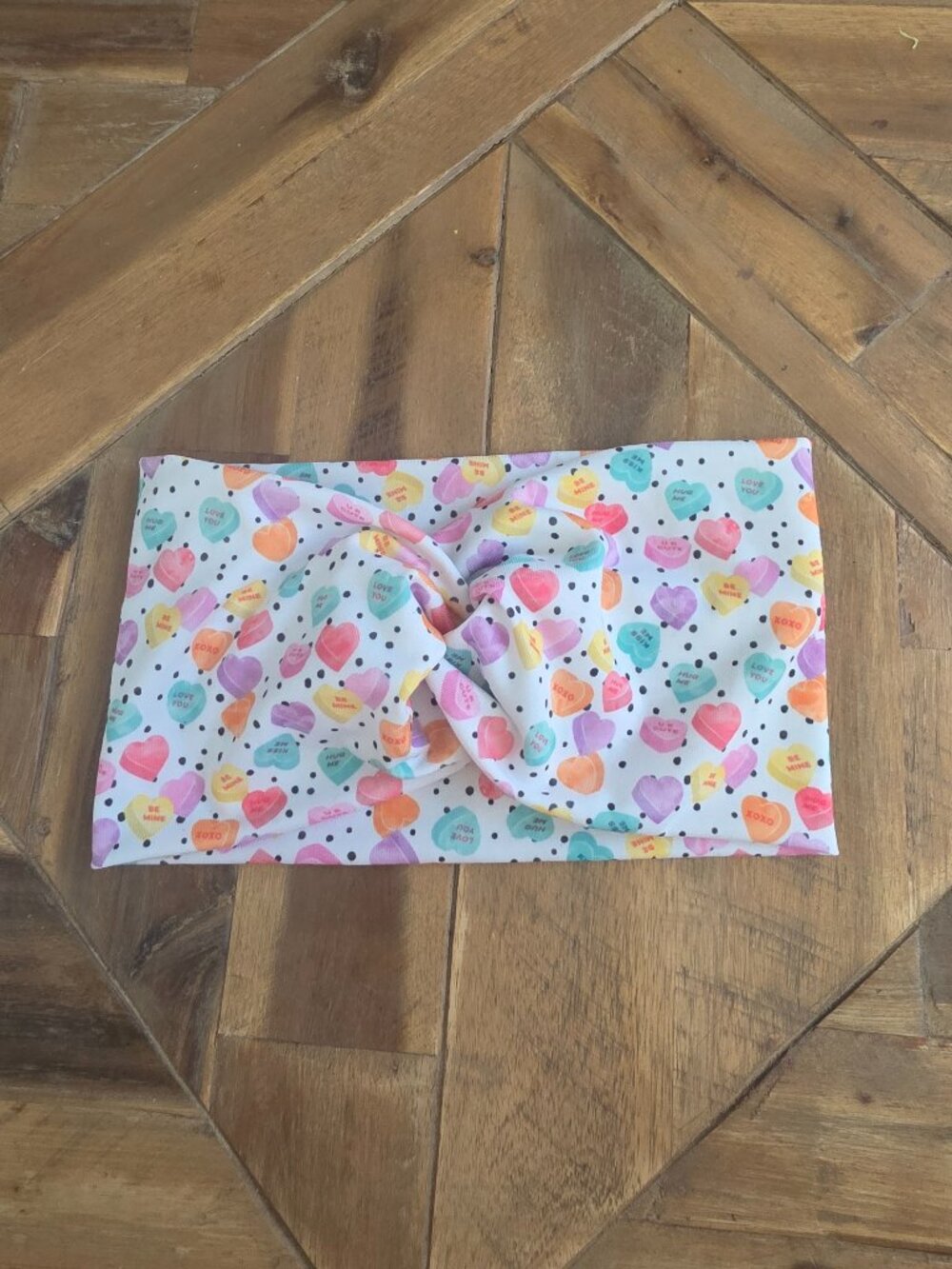 Candy Hearts Soft Stretch Headband